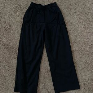 Abercrombie black linen pants